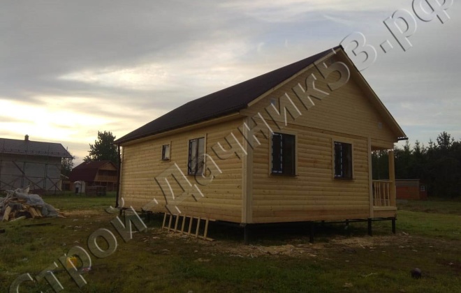 3 Брусовой дом ОД-8, 7×9, 63 м², Ленингрдаская область, Лужский район, Посёлок Мшинская (4)